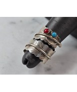 Womens Vintage Estate Sterling Silver Southwestern Ring 7.0g E3924 - €63,65 EUR