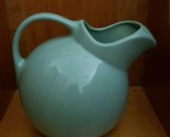 Vintage Round ~ Ball  ~ 2 Quart ~ Water Pitcher w/Lip ~ Mint Green Colored - $59.84