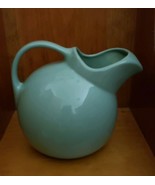 Vintage Round ~ Ball  ~ 2 Quart ~ Water Pitcher w/Lip ~ Mint Green Colored - $59.84