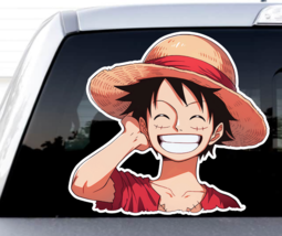 Anime One Piece Happy Monkey D. Luffy Pirate Sticker Decal Truck Car Wall Phone - £3.23 GBP+