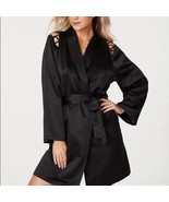 NWT Frederick&#39;s of Hollywood Plus SZ Small Black Summer Lattice Robe Ret... - €15,46 EUR