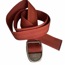 Chaco Brick Red Logo Friction Webbing Belt Adjustable Unisex - $32.73