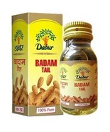 Dabur BADAM Almond Oil Strengthens Brain Nerves for hair body massage 25ml - $13.42 CAD