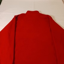 Preswick & Moore Men's Red 1/4 Zip Pullover Sweatshirt Measured Chest 48" image 12