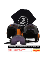 1 Pcs Jet Fighter Jolly Rogers I Flight Helmet Pilot Aviator USN Navy Mo... - €341,90 EUR