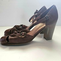 Womens Lower East Side Heels Size 11 W Mary Jane Sandals Cutout Accent Uppers - £12.97 GBP