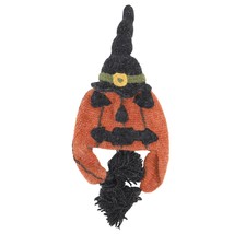 Trendy Apparel Shop Peruvian Handmade Halloween Jack O Lantern Knit Beanie Hat - - £47.84 GBP