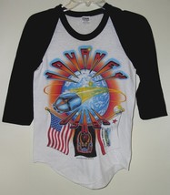 Journey Concert Raglan Jersey Shirt Vintage 1983 World Tour Single Stitched - £196.58 GBP
