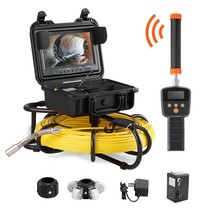 VEVOR Sewer Camera Pipe Inspection Camera w/ 512hz Sonde 9in 720p Screen... - $1,402.18