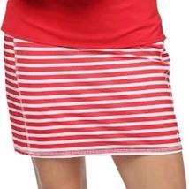 NWT Ladies BELYN KEY SCARLET RED & WHITE SIDE PANEL GOLF SKORT - S M L & XL image 2