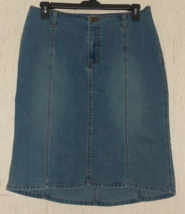 Excellent Womens Venezia Distressed Blue J EAN Skirt Size 16 No Slits! - £22.03 GBP
