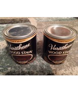 LOT OF 2 QUARTS OF INTERIOR PREMIUM VARATHANE WOOD STAIN BLACK CHERRY #258 - £34.93 GBP