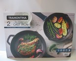 NEW Tramontina 2-Piece Pre-Seasoned Cast Iron Skillet Set 10&quot; &amp; 12&quot; 2-PACK - $59.39