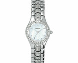 Bulova 96T14 Women&#39;s Quartz Swarovski Crystals Stainless Steel 22mm Dres... - £75.68 GBP