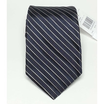 POLO Ralph Lauren Men Silk Dress Black Stripes Tie 3.5&quot; wide 58&quot; long Italy Made - £45.82 GBP