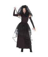 Goth Dark Bride Costume Med 10-12 Black Widow Day of Dead Senorita Frank... - €16,94 EUR
