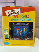 Vintage The Simpsons Magic Spinning Lamp 1998 Lisa Bart Homer Marge Work... - $45.53