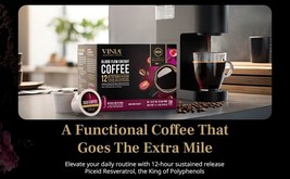 VINIA Blood Flow Coffee DECAF - Medium Roast Superfood Coffee Pods, Box of 30 - £46.45 GBP