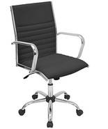 Black Contemporary Adjustable Office Chair M17 - £316.53 GBP