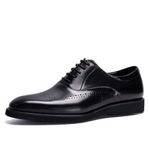 Men Cow Leather Brogue Wedding Business Mens Casual Flats Shoes   Oxford  Shoes  - £133.89 GBP