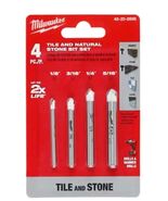 MILWAUKEE Carbide Natural Stone Drill Bit Set (4-Pack) - €23,13 EUR MILWAUKEE Carbide Natural Stone Drill Bit Set (4-Pack) - €23,13 EUR