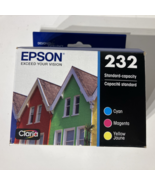 Genuine Epson 232 Color Cartridge Combo OEM-NEW 3 PK Ex 11/2027 - $625.89 MXN