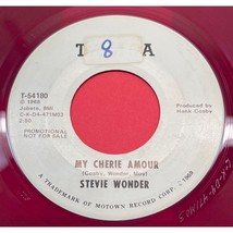 Stevie Wonder My Cherie Amour 45 Soul Promo Tamla Red Vinyl 54180 - $45.89