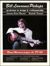 Ronnie Montrose 1983 Bill Lawrence  F7-145 guitar pick-ups advertisement print - £3.30 GBP