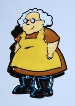 Courage the Cowardly Dog Granny Muriel Bagge Figure Metal Enamel Pin NEW... - $7.84