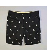 Loudmouth Golf Shorts Mens Size 40 Black With White Mudflap Girl Embroid... - $48.47