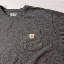 Carhartt K87-CRH Men's Charcoal Cotton Blend Workwear Short Sleeve T-Shirt 4XL image 4