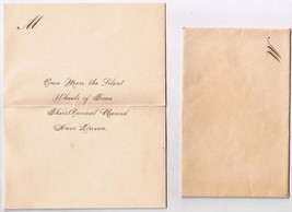 Christmas Card 1914 Inez Maxwell Rainy River Ontario Monogrammed M Envelope - $96.12 MXN