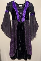 Vampire Or Witch Halloween Black/Purple Costume~ Size - $221.94 MXN