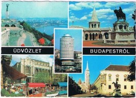 Hungary Postcard Greetings Budapest Multi View - £2.32 GBP