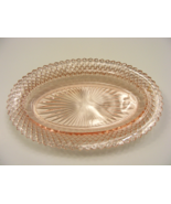 Vintage Depression Pink Glass Hocking Oval Celery Dish Miss America 13-b - $608.52 MXN