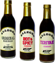 Allegro Original, Teriyaki and Hot &amp; Spicy Marinade, Variety 3-Pack 12.7... - £29.51 GBP