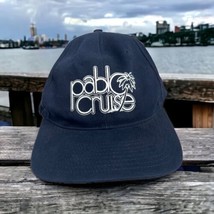 Pablo Cruise Logo Navy Blue Adjustable Hat Twill Cap Baseball Cap Rock Band - £12.69 GBP