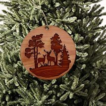 Buck and Doe - Cedar Ornament - £15.61 GBP