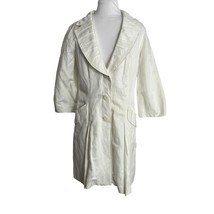 Cabi Womens Coat Jacket Size Small Ivory Style 405 Artist Tunic Style Lined - $29.70