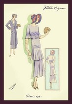 Springtime Dress in Lavender by Atelier Bachroitz - Art Print - £17.57 GBP+