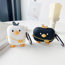 Cute Duck Silicone AirPods 1, 2 Case with Metal Keychain - £15.17 GBP