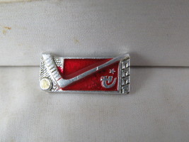 Vintage Hockey Pin - Soviet Union Stamped Hockey Stick - Stamped Pin  - £11.86 GBP