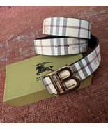 Burberry Plaid Reversible Vintage Check TB EU 105 US 37-40 Belt - $2,899.18 MXN