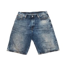 Levis 569 Mens Jean Shorts Size 38 Blue Denim Medium Wash - £30.65 GBP