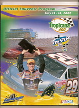 2002 Tropicana 400 Nascar Program Kevin Harvick win - £26.31 GBP