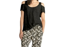 Rachel Rachel Roy Top The Roxanna Scoop Neck Cutout Studded ( M ) - £89.25 GBP