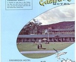 Edenbrook Motel Brochure Bar Harbor Maine 1960&#39;s - $13.86