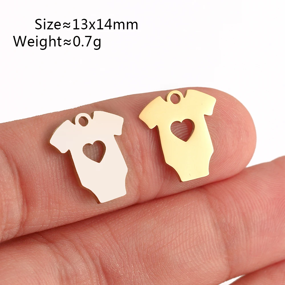 5Pcs Summer Hat/Lip Kiss/Swimsuit/Airplane Travel Charm Stainless -Silve... - $4.36