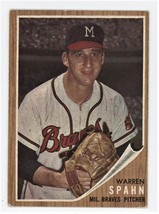 1962 Topps Warren Spahn  100  Check scan and grade for yourself. - £96.64 GBP