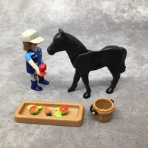 Playmobil Female Horse Farmer/Rider, Horse, Apples- Country/Farm Life - $10.77